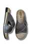 Faux Leather Cross Adjustable Buckled Comfortable Home and Outdoor Men's Slippers - 3