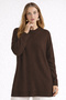 Patterned Hijab Tunic N3192 Brown