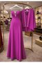 💗   Fuchsia Royal Majesty – Stone Detailed Strapless Evening Dress - 2