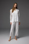Embroidered Shirt Collar Pajama Set Bm-1830 - 3