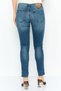 Women Skinny Fit Mid Waist Stretchable Denim, Blue - 2