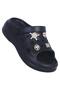 E800-20 Kontes Black Eva Women's Stoned Daily Shoes Slipper