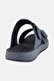 Men Slip On Two Strap Arabic Sandals, Dark Grey - 3