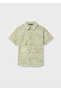Boy's Short Sleeve Shirt Green 6172
