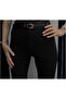 Black Flared Belted Trousers - 4