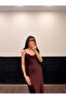 Women's Degaje Detailed Satin Dress - 4