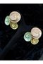 Stainless Steel Special Design Mine Engraved Multi Color Women Earring - 5