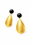 Midnight Eclipse Earrings-Gold-plated / Black