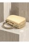 Skin Color Glittery Satin Stone Strappy Chain Women's Evening Dress Bag Wedding Engagement Graduation - 2