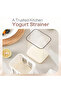 Yogurt Strainer Filter Greek Yogurt Strainer Fine Mesh Strainer with Lid | Curd Maker
