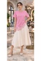 New Trend Lace and Satin Detailed Women's T-Shirt - 7