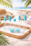 10 Piece Travel Bottle Set with Special Bag Holiday Travel Bag Cream Shampoo Bottle
