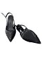 Byk Massima Crinkled Textured Open Back Black Stylish Comfortable Stiletto - 6
