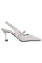 Byn Ayışığı By19 Cream Satin Women's 7cm Heeled Shoes - 2