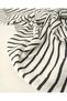 Black and White Colored Wrinkled Jersey (Width 160 cm X Length 275 cm)