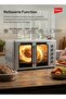 OV 2906 Electric Oven Double Door Rotisserie Convection 2800W 5 Knobs Timer 230C 60Min SS - 3