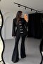 Napoleon Black Embroidered Buttoned Blazer Jacket - 4