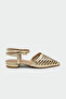 Sguto Gold Laser Cut Women's Flat Sandals - 2