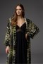 Viscose Dressing Gown Set of Lace with Straps Nightgown Set Bm-1840