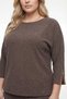 Women's Brown Summer Dress with Elastic Waist, Sleeves and Side Zippers with Accessories Top and Bottom Set - 3