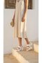 Side Buckle Detailed High Heeled Ankle Buckle Women's Summer Sandals - 5