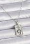 316l steel silver color chain scorpion sign zircon stone women necklace