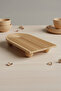 Wooden Hot Cup Coaster Natural Bamboo Presentation Stand Tea Coffee Tray