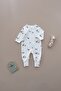 Zebra Printed Calmy Series Zippered Jumpsuit with Self-Patch Detail