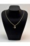 Xuping Snake Back Chain O Letter Pendant with Zircon Stone Vip Series