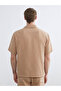Brown Comfortable Fit Dobby Men's Shirt - 4