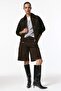 ALLBUCKS PULL&BEAR %100 جلد سويدي جلد شورت برمودا ABPNB3745 - 2
