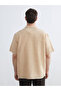 Beige Regular Fit Poplin Men's Shirt - 4