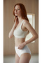 6-Piece High Waist Panties Set of Cotton White - 3