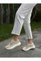 Cream Knitwear Stoned Women's Casual Sports Shoes - 3