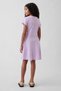 Girl's Lilac Dress with Logo Detail - 4