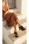 High Platform Wedge Heel Single Strip Skin Summer Women's Slippers Sandals Shoes - 6