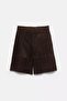 ALLBUCKS PULL&BEAR %100 جلد سويدي جلد شورت برمودا ABPNB3745 - 7