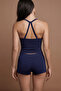 Women's 3-Piece Navy Blue Stitch-Free Second Skin Feel Premium Seamless Boyshort Boxer