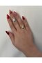 Zircon Stone Fatma Ana Hand Symbolic Ring - 4