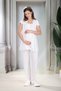 New Season Ecru Summer Linen Detailed Stylish Eyelet Embroidery Collar Short Sleeve 100% Cotton Maternity Pajama Set - 5