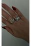 Diva Charm Kadı Square Baguette Ring - 3