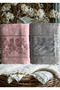 Miosse 6-Color 6-Piece Jacquard Cotton Piece Towel Set - 50X90 cm Luxury Embroidered Hand and Face Towels - 4