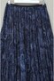 Mixed Pattern Elastic Waist Asymmetrical Cut Lined Tulle Skirt - Dark Blue - 5