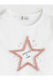White Girl's Star Printed T-Shirt - 2