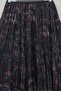 Mixed Pattern Elastic Waist Asymmetrical Cut Lined Tulle Skirt -Cherry - 4
