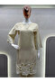 White Chinon Embroidery Top Pant - HRT5319 | White-Size:L-40-Inches - 3