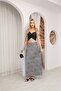 Elastic High Waist Transitional Satin Maxi Skirt, Stylish Model of Leopard Printed Pieces - 6