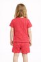 Unisex Kids Plush Textured Terry Cloth Pajama Set Soft Breathable Summer Shorts Set - 2