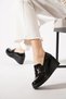 Vegemes Feta Yan Buckled Genuine Leather Women's Shoes Black Patent Leather - 2