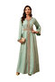 The Mint Shimmer Polka-Dot Kaftan - 3